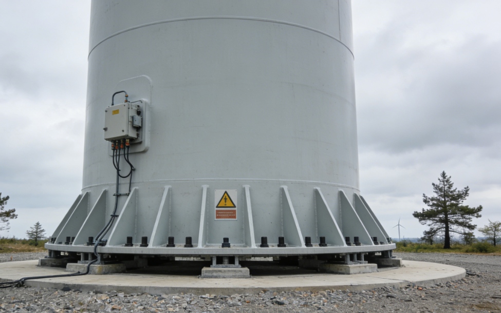 Tours d'éoliennes en structure d'acier