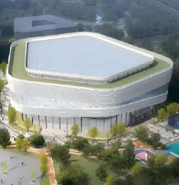 Prefabricated steel structure stadium