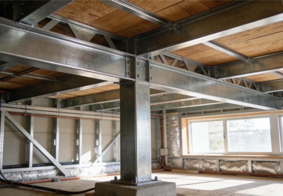 Steel structural steel beam and column