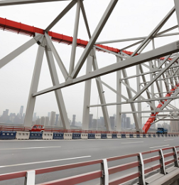 Structure en acier de l’autoroute