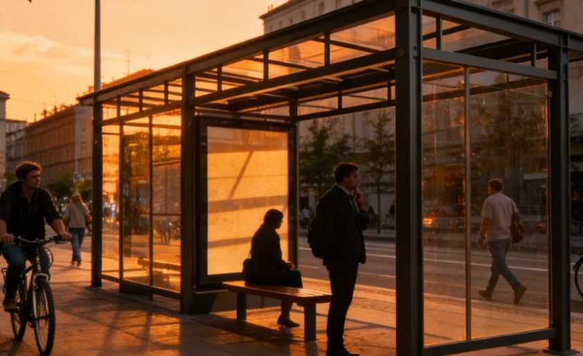 Estações rodoviárias com estrutura em aço