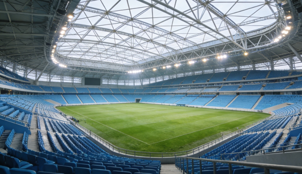 ginásio com estrutura em aço