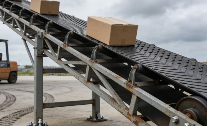 Stalen constructie transportband