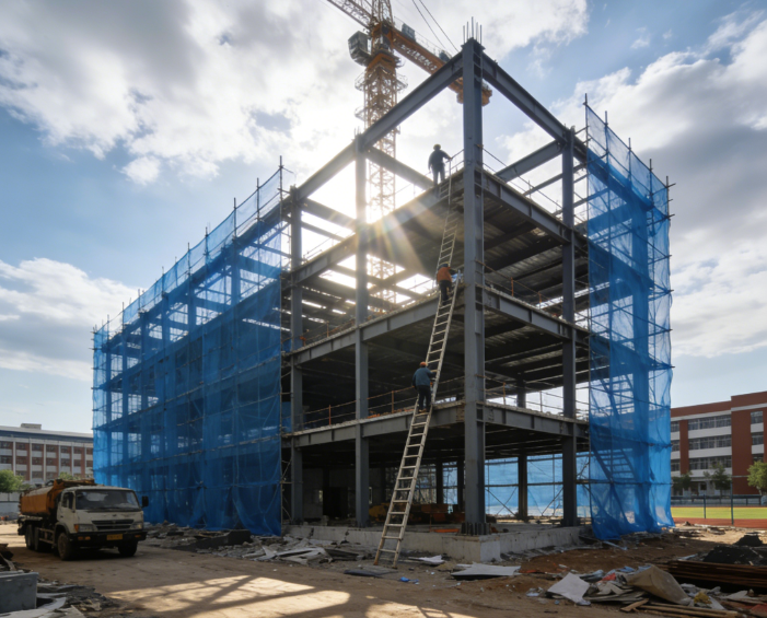 Здание общежития со стальной конструкцией