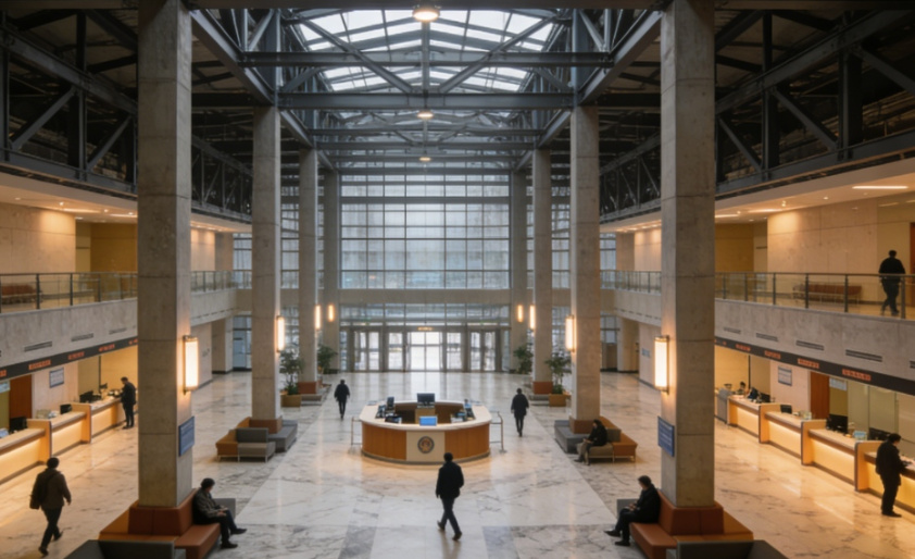 Centres financiers à structure métallique