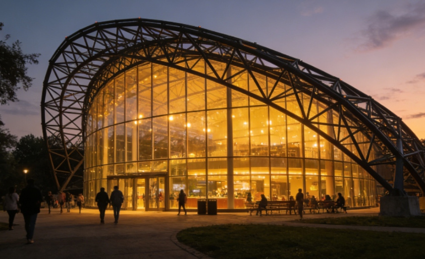 Salones de banquetes con estructura de acero