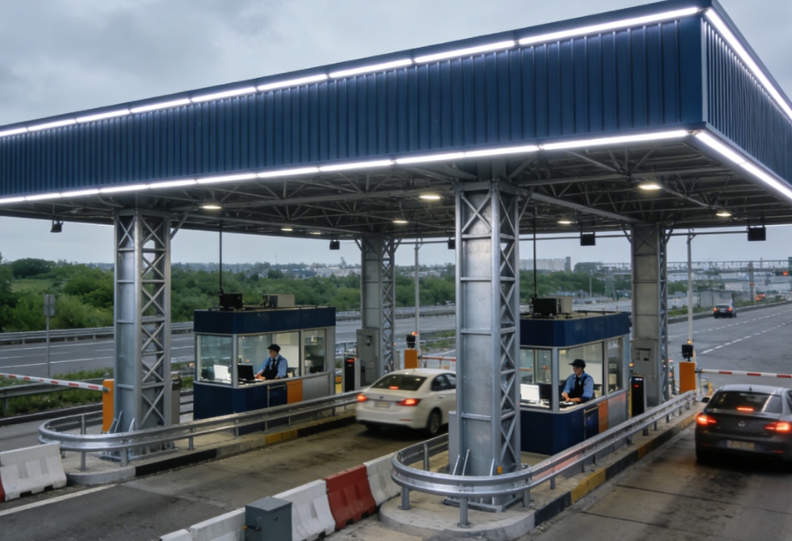 Stalen constructie tolstation voor snelweg