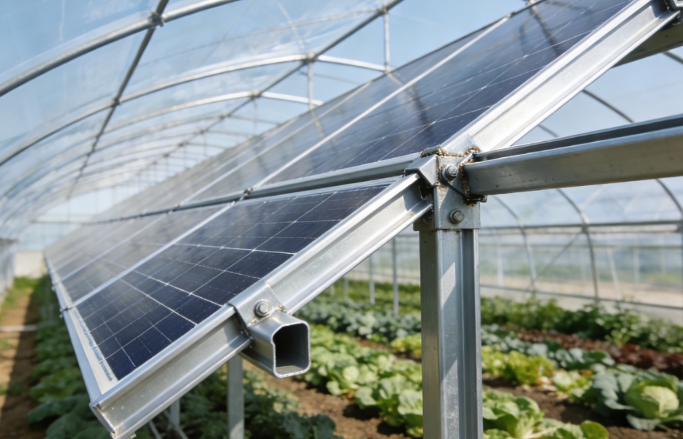 Montagesysteem voor fotovoltaïsche (PV) panelen met stalen constructie