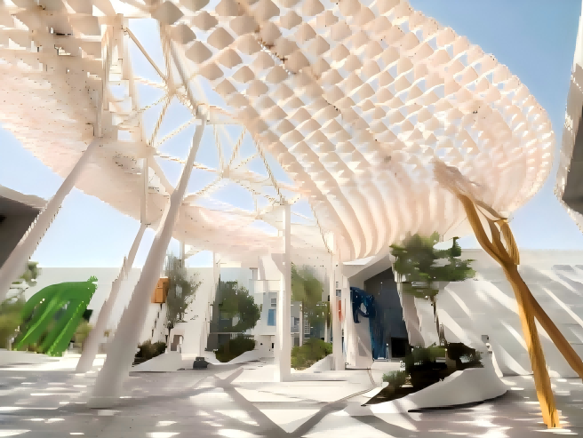 Steel Structure Cultural Center-Shandong Guoshun Construction Group Co ...