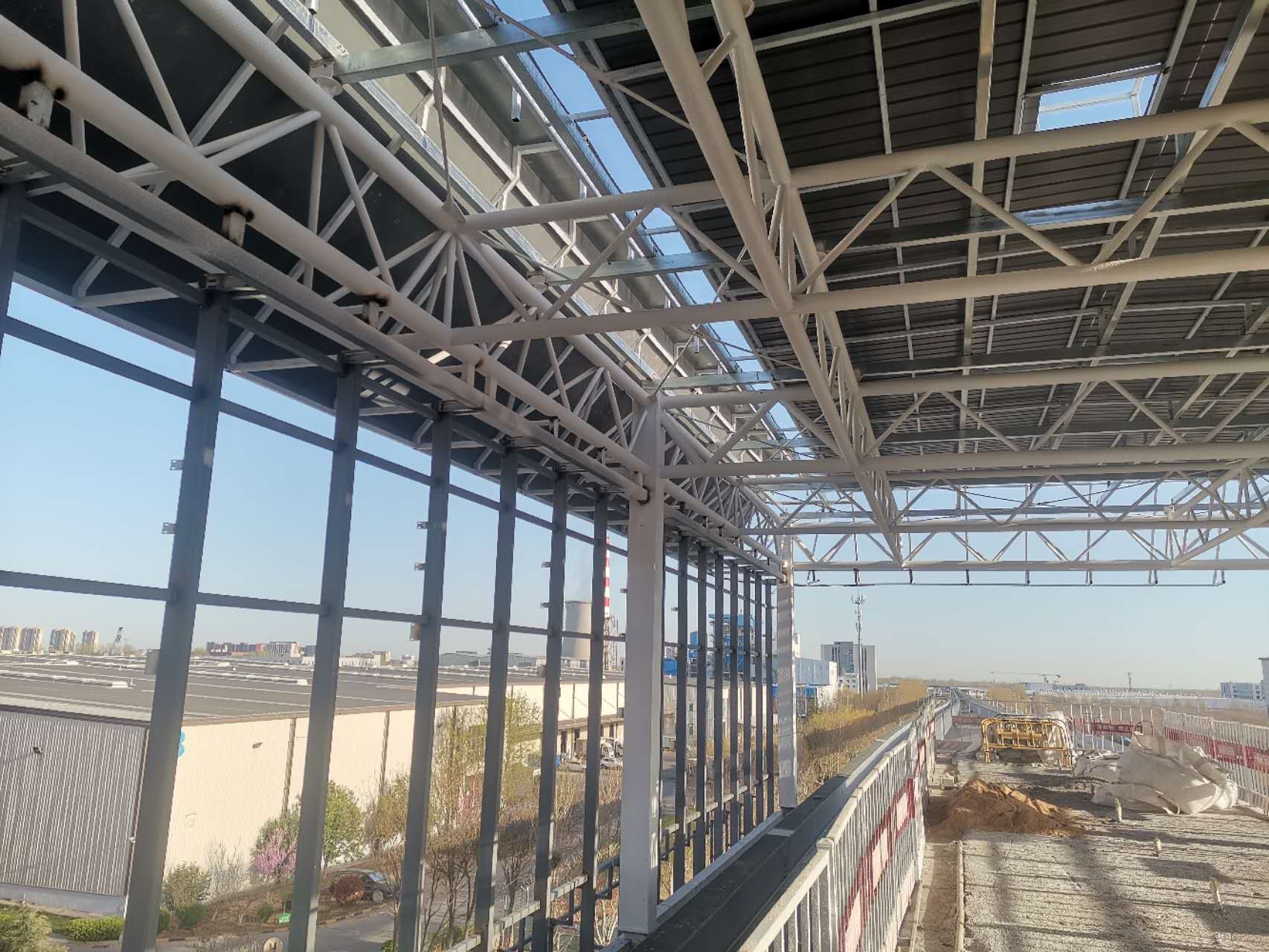 Stahlkonstruktion BRT-Station