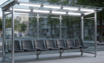  Steel Structure Bus Shelter