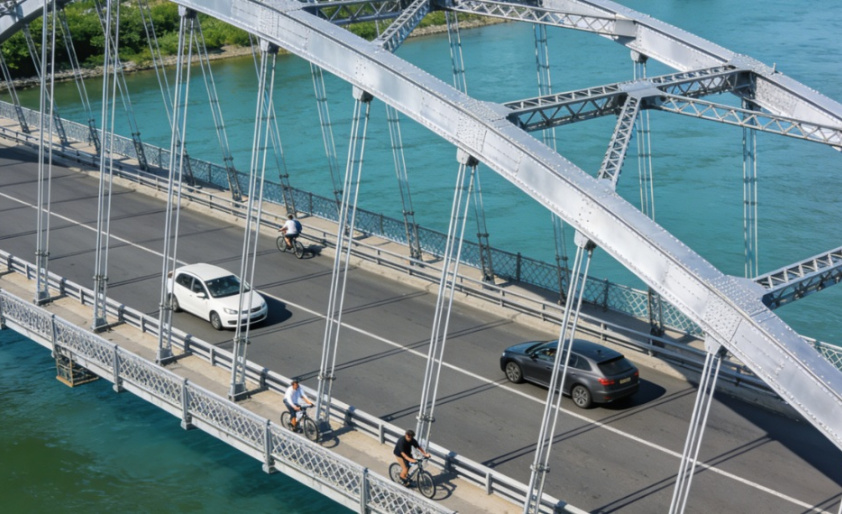 Ponte de Aço para Atravessar o Rio - Conectando as Margens e Desafiando Limites