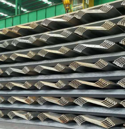 Palplanches en acier en forme de Z