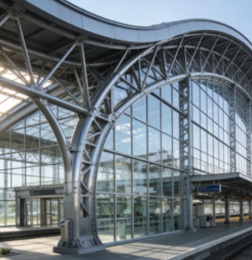 Station de structure métallique