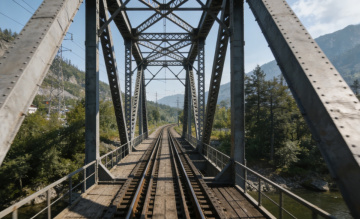 Steel structure railway