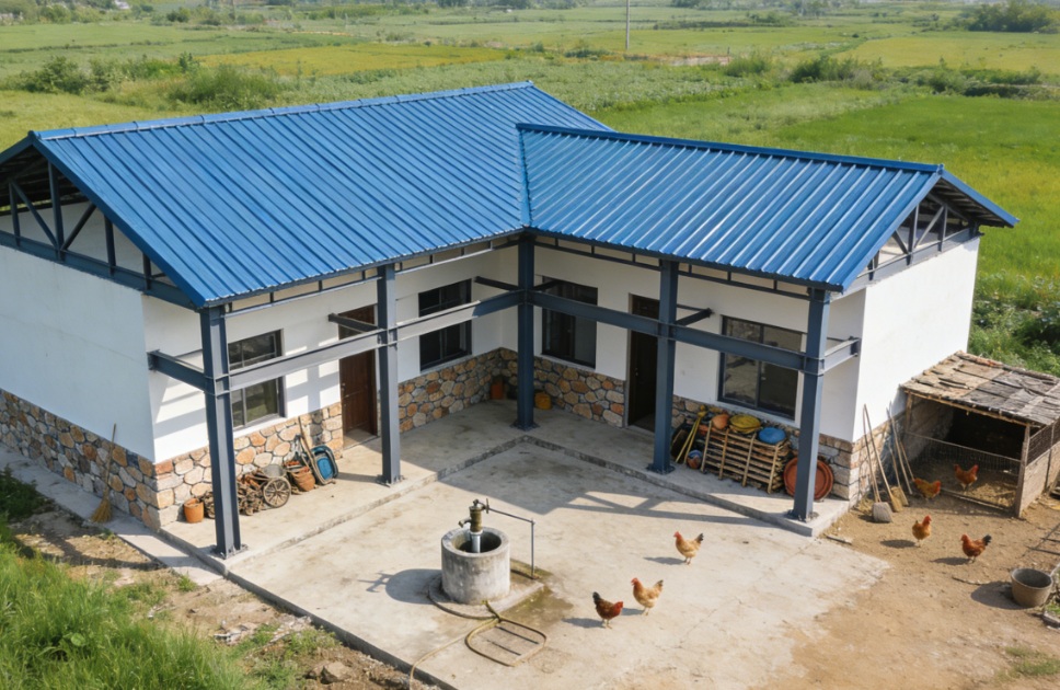  Steel Structure New Rural Residential Buildings