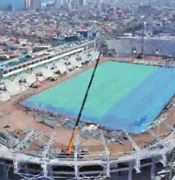 صالة رياضية ذات هيكل فولاذي