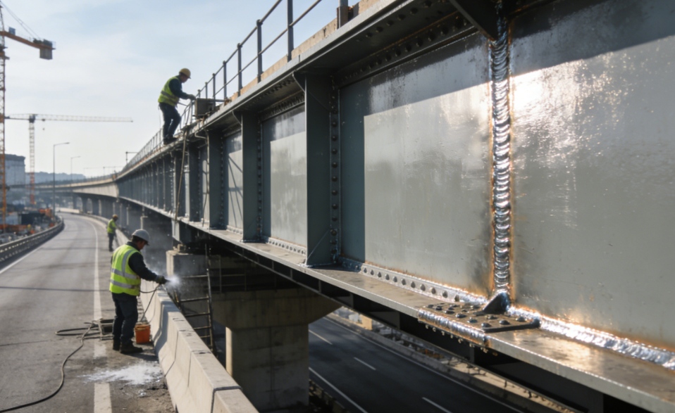 Ponts routiers à structure métallique