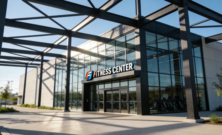 Centres de remise en forme à structure métallique