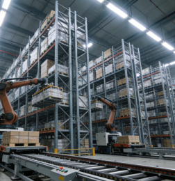 Armazém de Grande Porte com Estrutura de Aço Automatizada |   Maximizar a Densidade, Minimizar a Área Ocupada