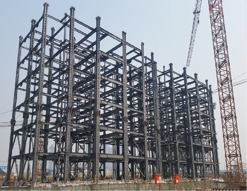 Jengo la muundo wa chuma uliotengenezwa tayari