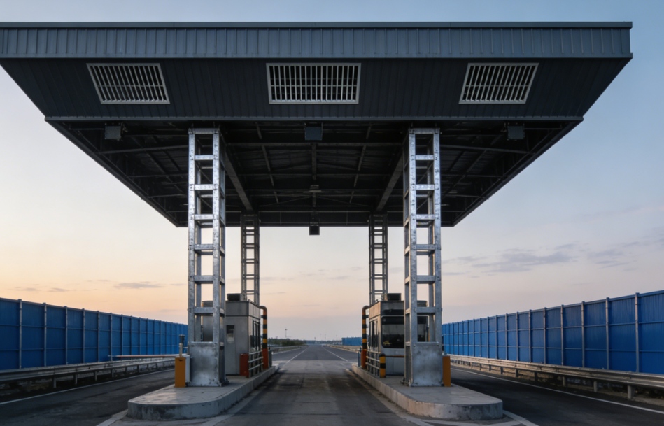 Stalen constructie tolstation voor snelweg