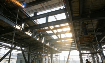 Steel structure high-speed railway station