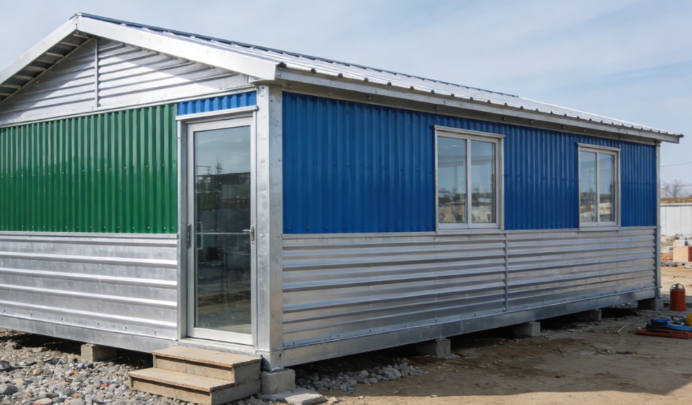 Edificios de oficinas temporales con estructura de acero