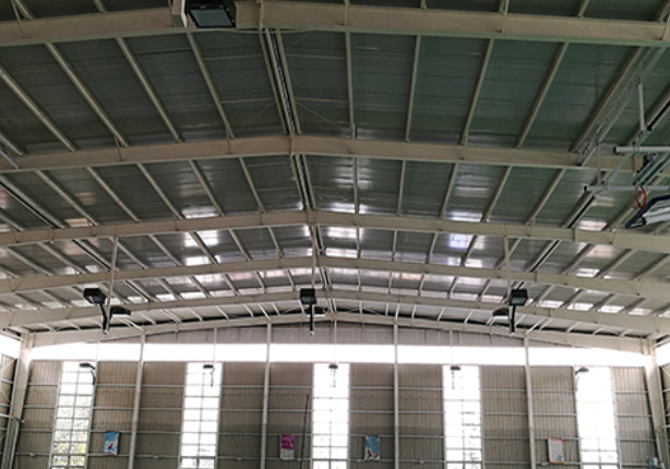 Geprefabriceerde ACRS-standaard stalen gymzaal.png