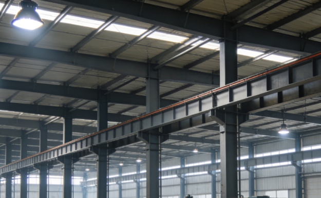 Industriegebäude mit Stahlkonstruktion