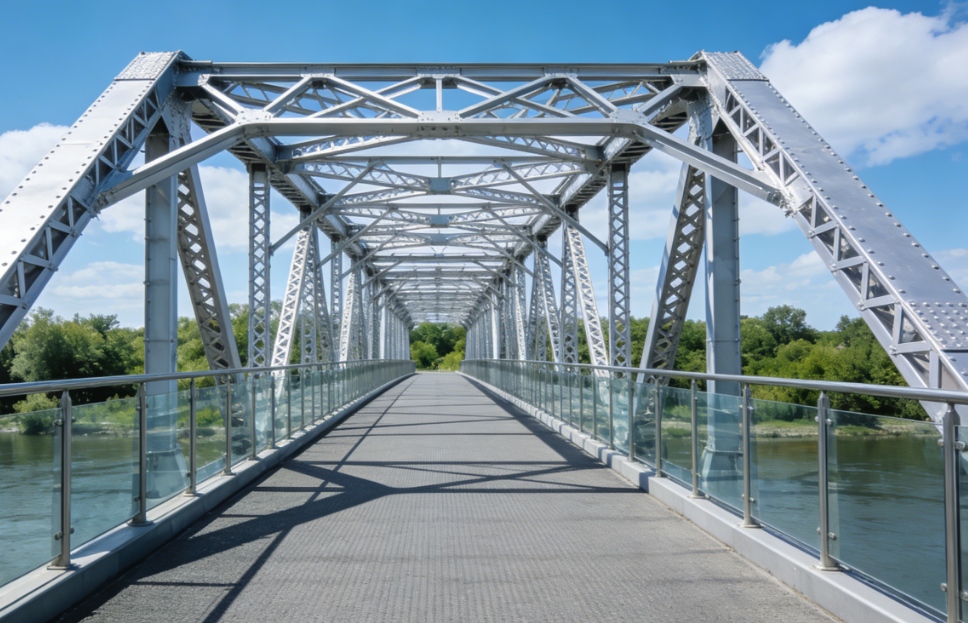 Puentes paisajísticos con estructura de acero