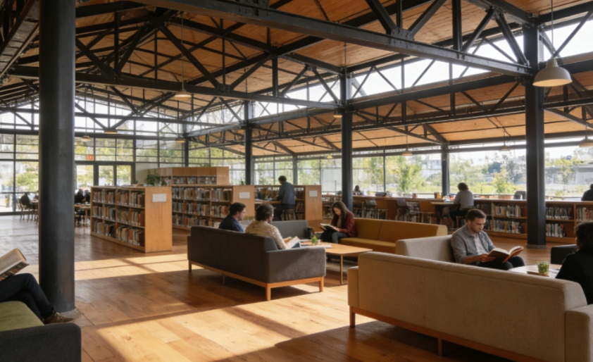 Steel Structure Reading Rooms