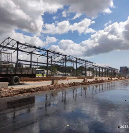 Projet de station BRT en construction